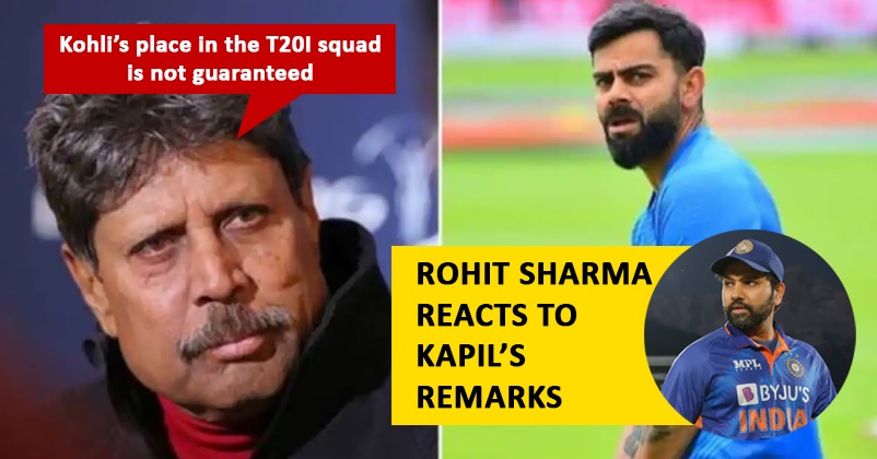 Rohit Sharma Reacts To Kapil Dev S Statements On Virat Kohli Rvcj Media