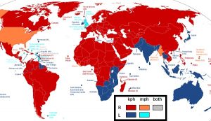 how many countries drive on the right side of road