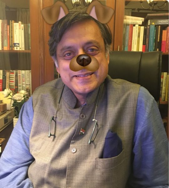 Shashi Tharoor Takes A Dig At Modi Supporters By Posting His Pic With Dog Filter! - RVCJ Media