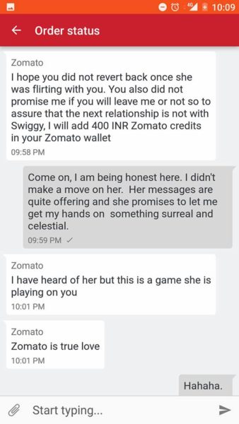 Guy Didn’t Receive Food Order! His Chat With Zomato Customer Care Is Hilarious & Flirty! - RVCJ Media