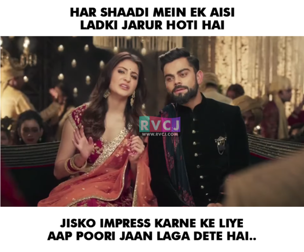 Virat-Anushka's Ad Has Been Turned Into Hilarious Memes. You Can't Miss This Creativity - RVCJ Media