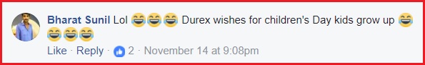 Durex Wished Happy Children’s Day On Facebook While Promoting Its Brand, Got Trolled By Users - RVCJ Media