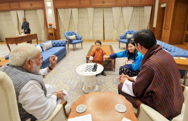 Modi Bends And Says Namaskaar In Front Of Little Prince Of Bhutan. This is What He Gifted Him - RVCJ Media