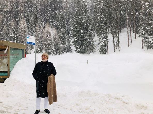 Narendra Modi Had The Bollywood Style Moment In Switzerland, Twitterati Creates Hilarious Memes - RVCJ Media