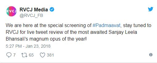 Honest Review Of Padmaavat. It's Outstanding & Has Left Us Speechless - RVCJ Media