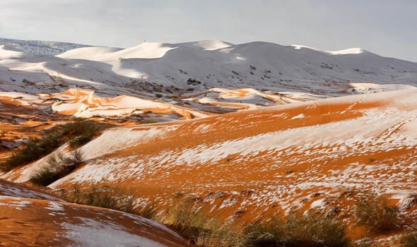 Snowfall Has Turned Sahara Desert Into The White Village And It Looks Spectacular - RVCJ Media