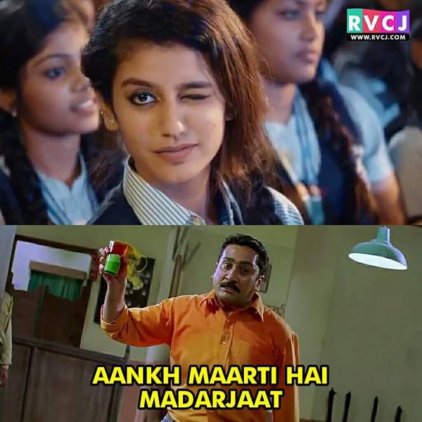 22 Memes On Latest Internet Crush "Priya". Guys Are Going To Love It - RVCJ Media