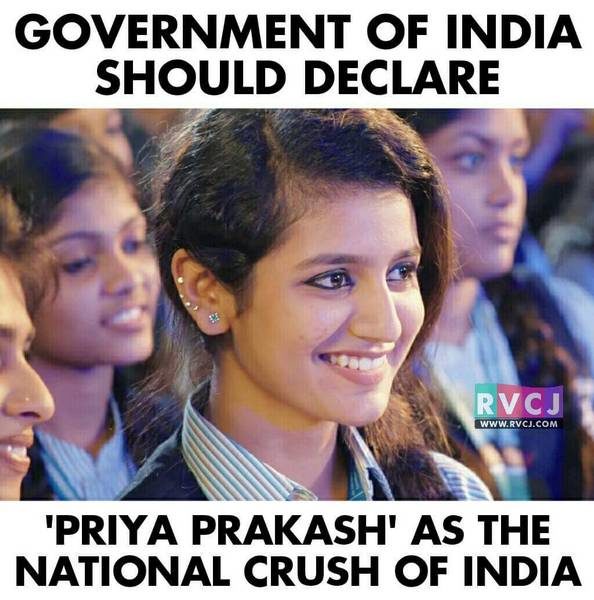 22 Memes On Latest Internet Crush "Priya". Guys Are Going To Love It - RVCJ Media