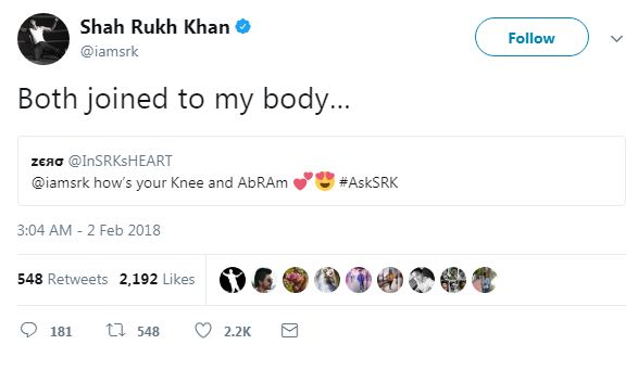 SRK Hosted AskSRK Session On Twitter. Won Our Hearts With Best Replies - RVCJ Media