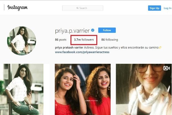 Wink Star Priya Prakash Varrier Beats Miss World 2017 Manushi Chhillar. Here’s How - RVCJ Media