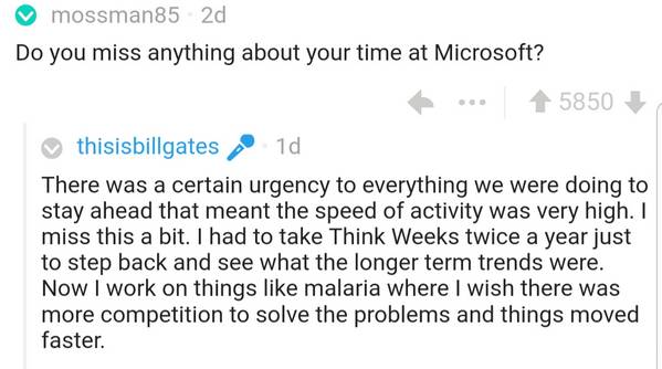 Bill Gates Hosted "Ask Me Anything" Session. He Gave Epic Replies To One & All - RVCJ Media