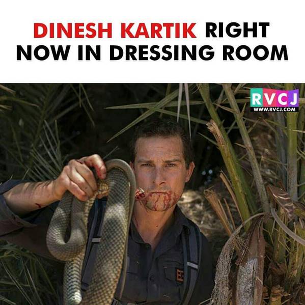 10 Memes To Celebrate Brilliant Knock By Super Human Dinesh Karthik. - RVCJ Media