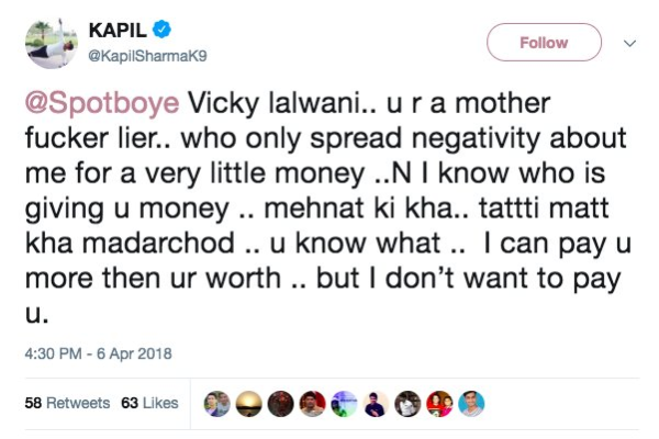 Mother Of All U-Turns. Kapil Says His Twitter Was Not Hacked & He Made Those Tweets - RVCJ Media