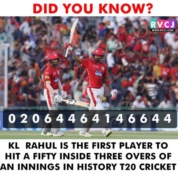 KL Rahul Creates History, Scores Fastest 50 In Just 14 Balls. Read Tweets - RVCJ Media