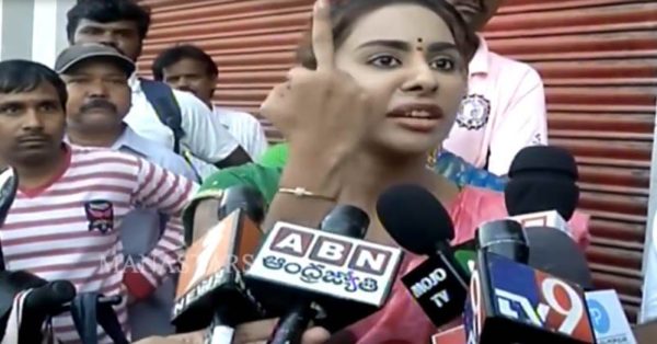 Sri Reddy Called Pawan Kalyan Madarch*d & Showed Middle Finger. Watch Video - RVCJ Media