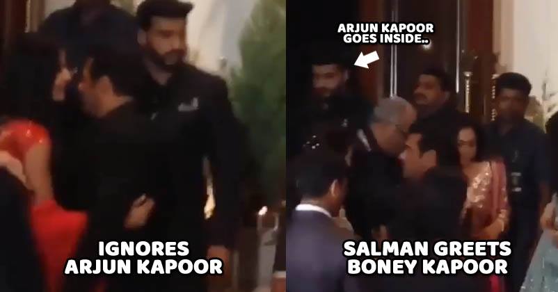 Salman Khan Ignores Arjun Kapoor At Sonam’s Wedding. See Video Of Arjun’s Reaction - RVCJ Media