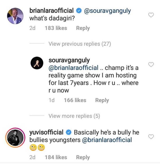 Yuvraj Singh Calls Ganguly A 'Bully', In A Sarcastic Comment On His Instagram Post - RVCJ Media