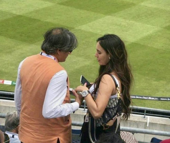 Remember Shashi Tharoor's Lady Friend From The Match? - RVCJ Media