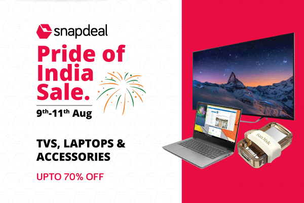 10 Irresistible Offers From Snapdeal's Pride Of India Sale Will Blow Your Mind - RVCJ Media