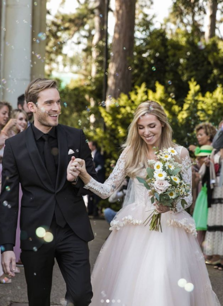 YouTube Sensation PewDiePie Secretly Married His Longtime Girlfriend In London, See Pics - RVCJ Media