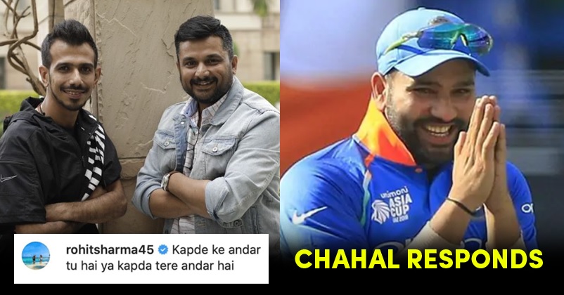 Rohit Sharma trolls Yuzvendra Chahal on Instagram, 'Kapde ke andar tu hai  ya': Rohit Sharma mercilessly trolls Yuzvendra Chahal on Instagram