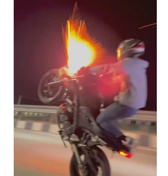 Tamil Nadu Man Performs Stunt On Bike With Crackers, Lands Up In Jail - RVCJ Media