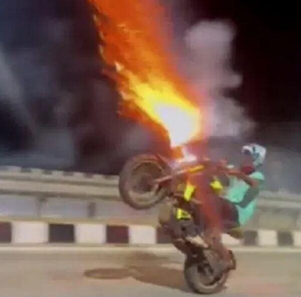 Tamil Nadu Man Performs Stunt On Bike With Crackers, Lands Up In Jail - RVCJ Media