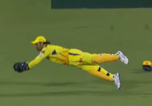 MS Dhoni Defying Gravity, Flying In Air & Taking A Catch Is A Visual Treat, Watch The Video - RVCJ Media